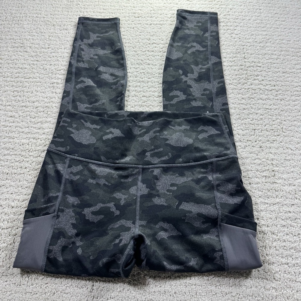 Fabletics PowerHold Camo Leggings Women's‎ High Rise Pocket Pants Medium